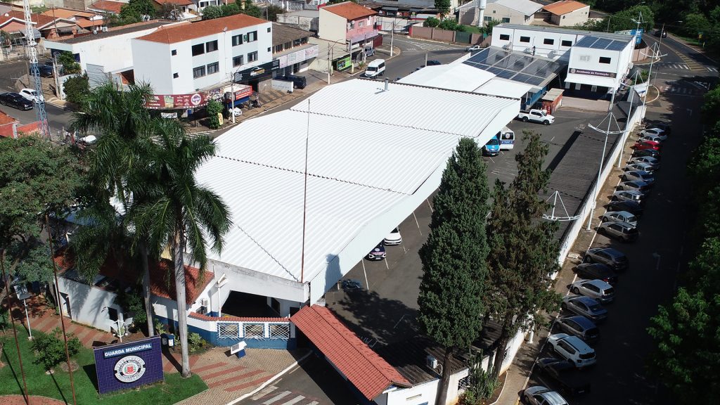 Foto de drone captada para mostrar em detalhes todo o projeto desenvolvido